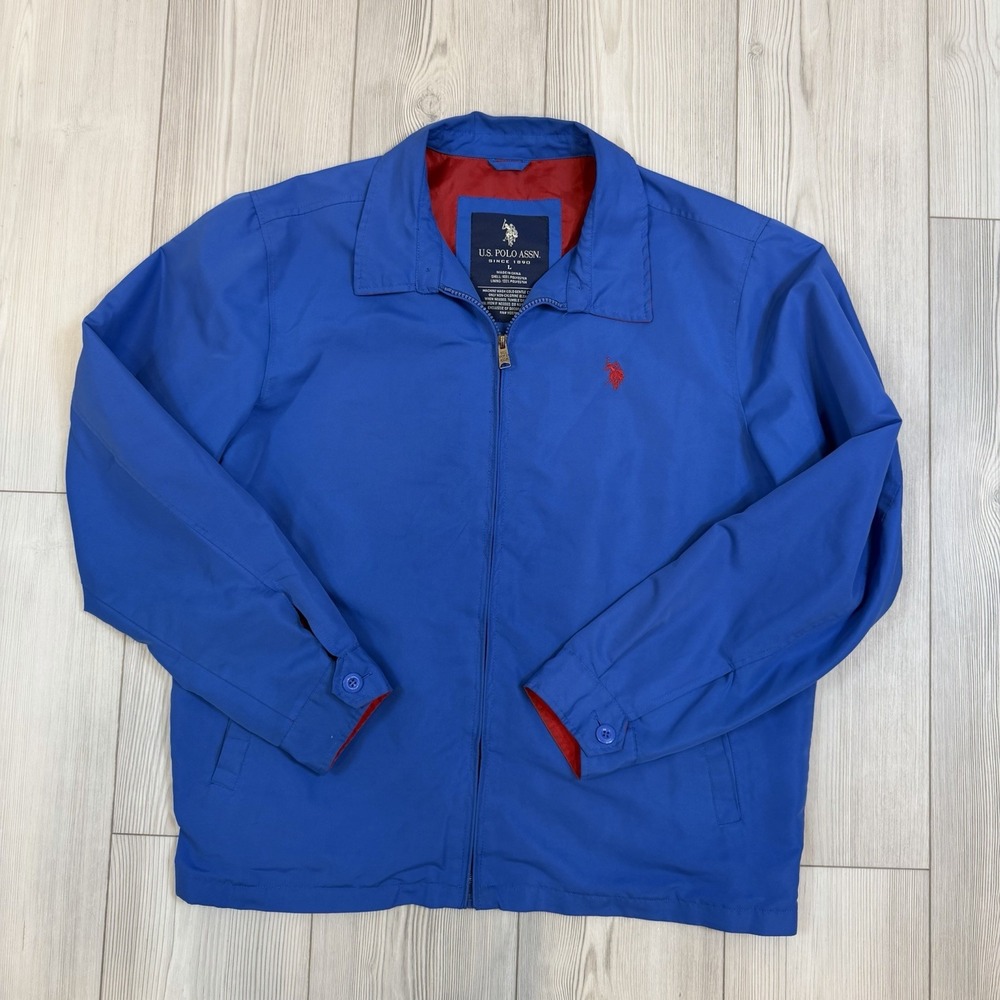 U.S Polo Assn Men's Large Outerwear Fall Lightweight Golf Jacket Coat